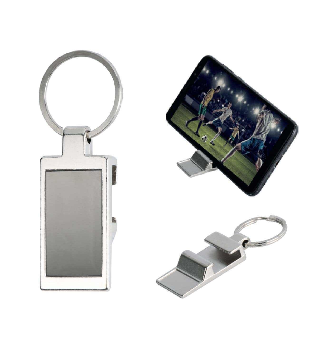 Promosyon Anahtarlık AN-450 | Telefon Standlı, Lazer Baskı, 8x2.5 cm