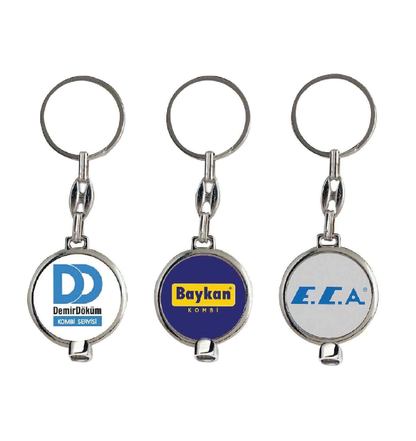 Promosyon Anahtarlık AN-500 | Domeks Etiket, Purjörlü, Çift Yön Baskı