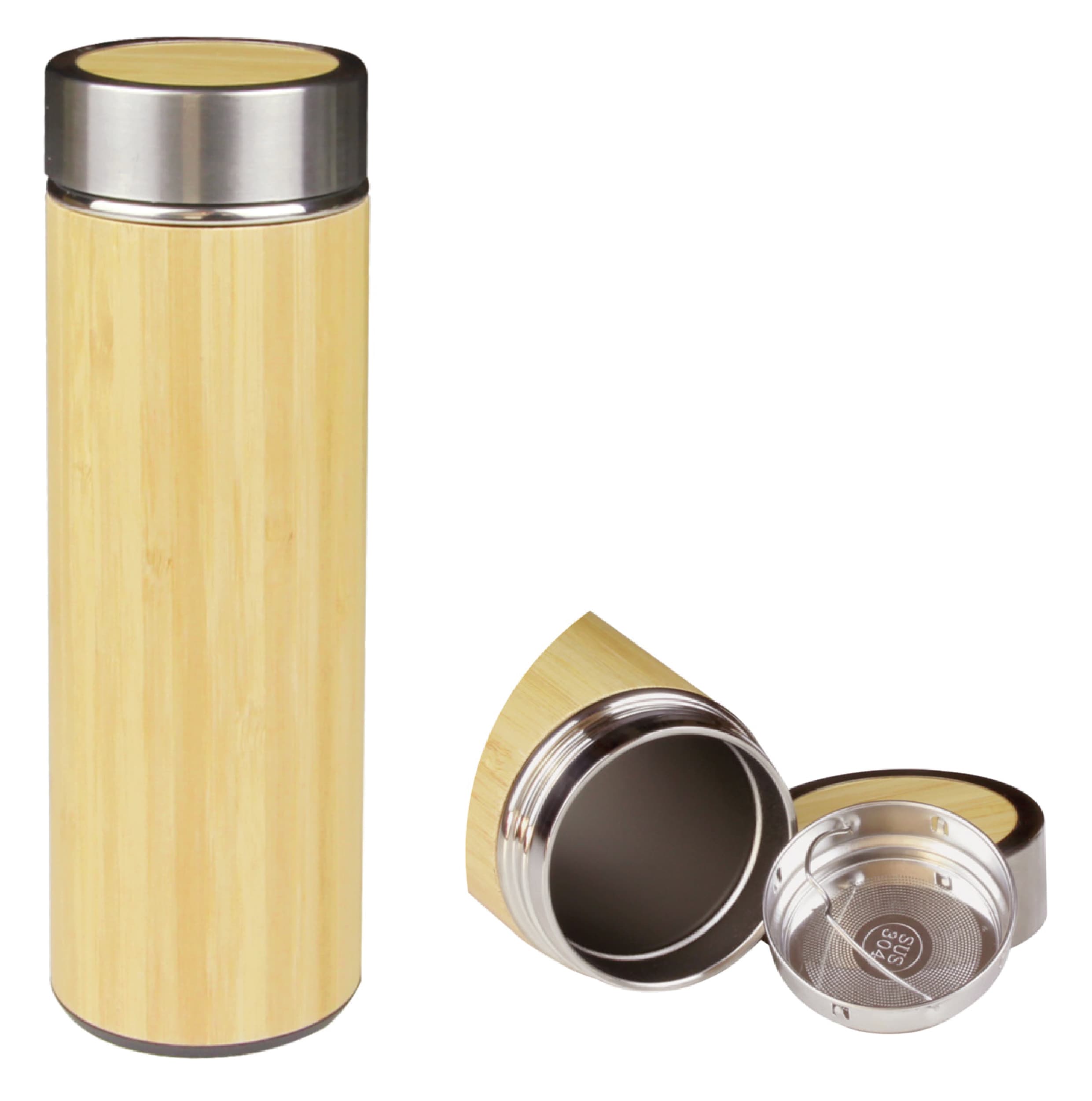 Promosyon Bambu Termos 500 ml TK-111 | Logo Baskılı Termos