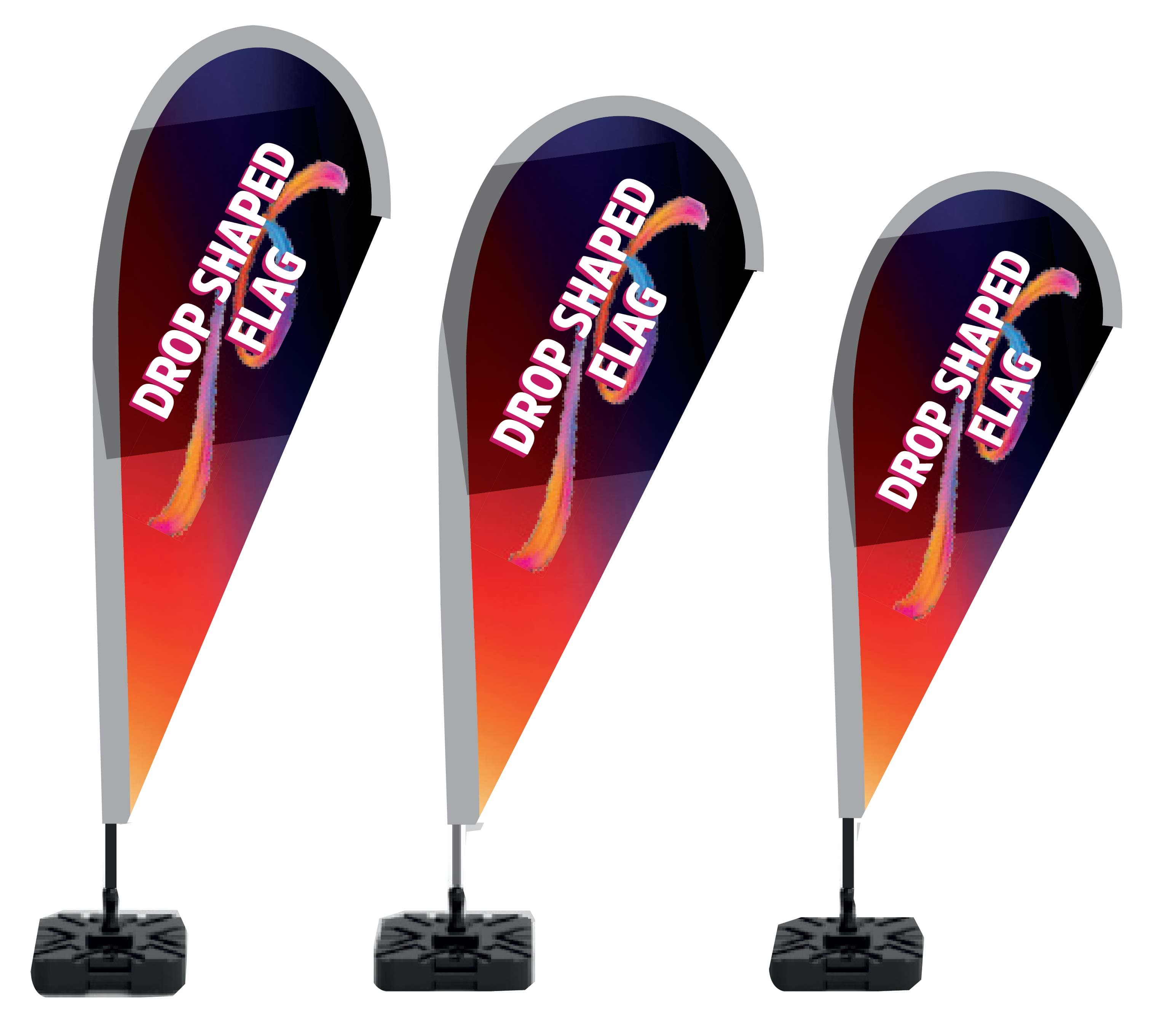 Promosyon Damla Bayrak BYK-210 | Drop Flag Reklam Bayrağı (Dış Mekan Tanıtım Bayrağı)