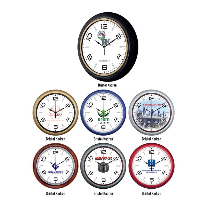 Promosyon Duvar Saati DS-400 (28 cm) | Kompakt Plastik Kasa Logo Baskılı Saat