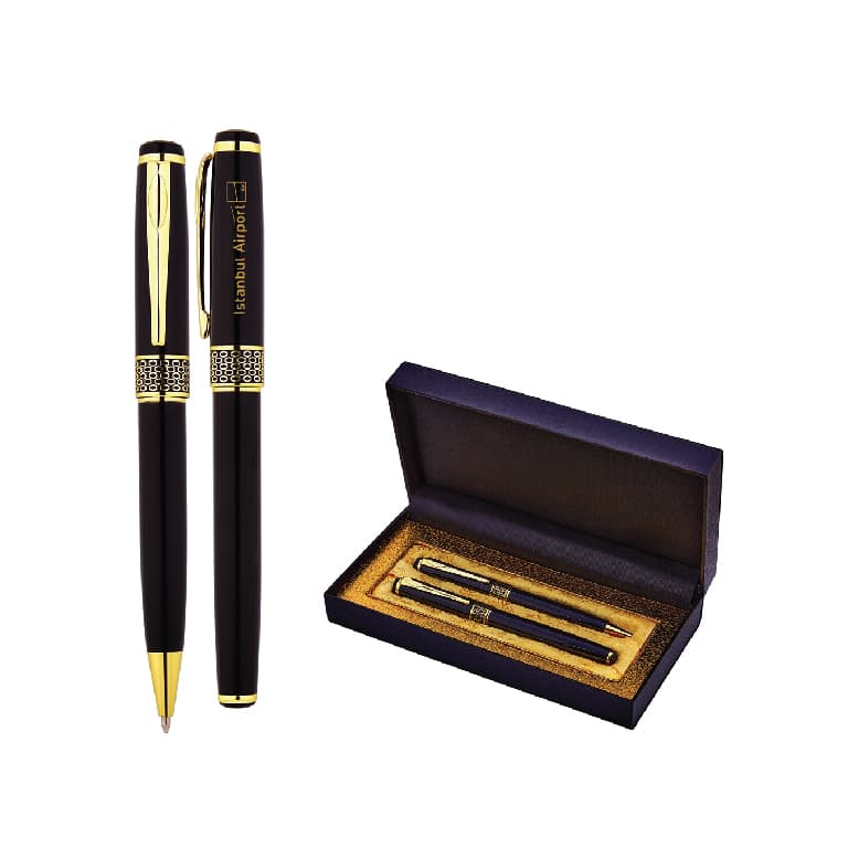 Promosyon Kalem Seti KS-130 | Lazer ve Serigraf Baskılı Kurumsal Kalem Seti