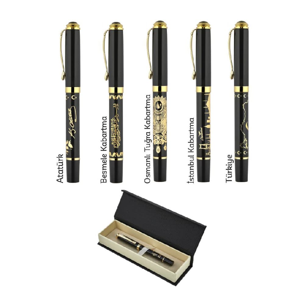 Promosyon Kalem Seti KS-235 | Özel Tasarım Lazer Baskılı Metal Kalem
