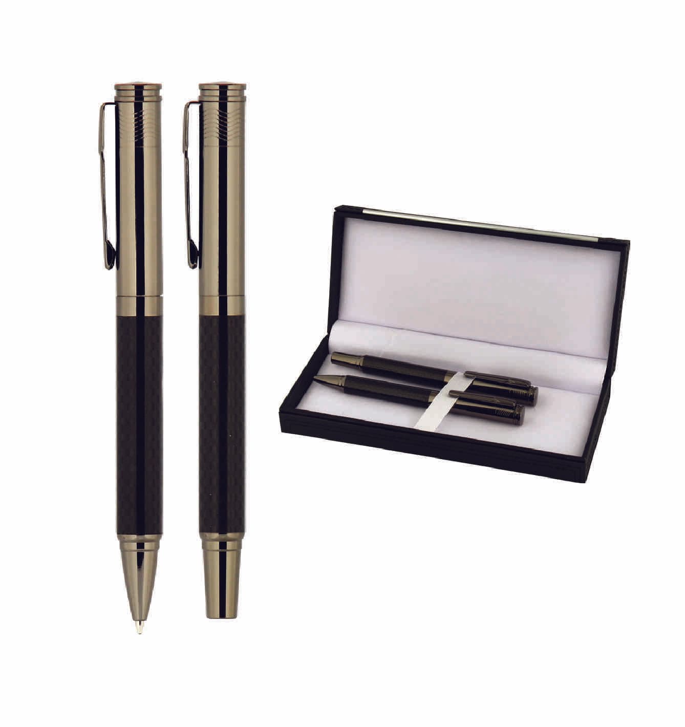 Promosyon Kalem Seti KS-270 | Klasik Metal Roller & Tükenmez Kalem Seti