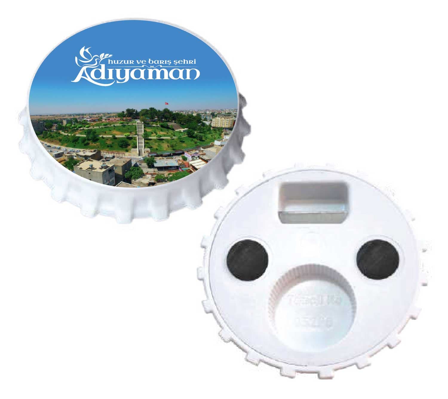 Promosyon Kapak Açacak AÇ-100 | UV Baskılı Açacak (7.7x7.7 cm)