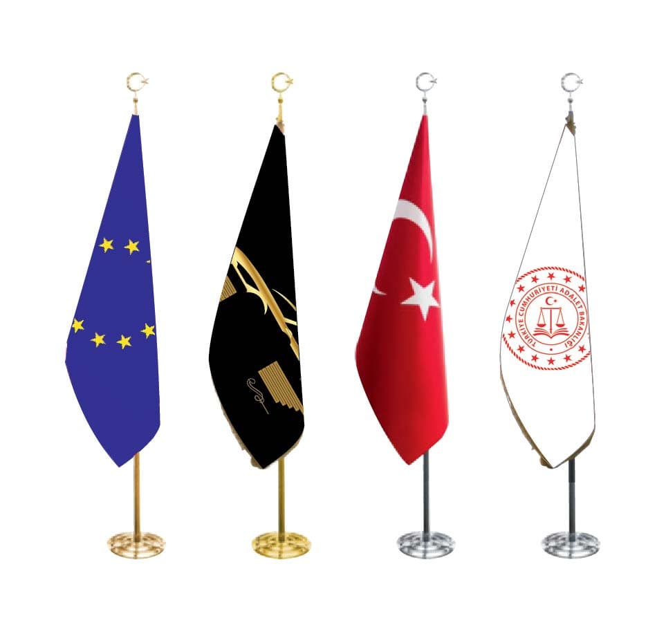 Promosyon Makam Bayrağı BYK-100 | Logo Baskılı Makam Bayrağı