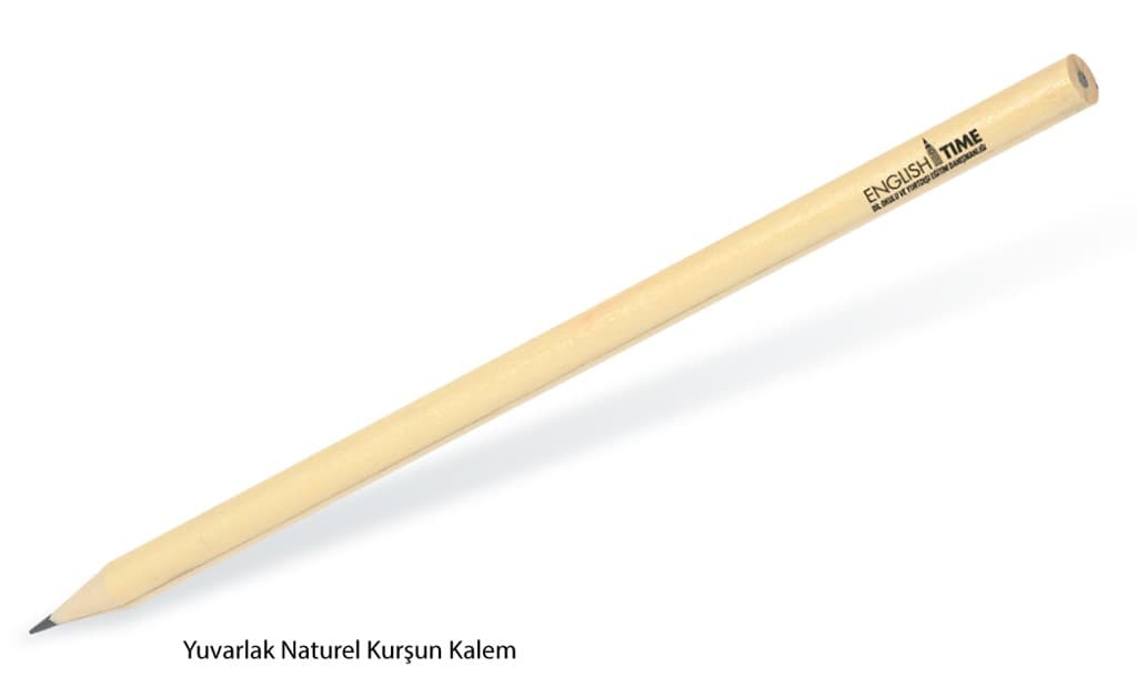 Promosyon Naturel Yuvarlak Kurşun Kalem KK-380 | Logo Baskılı Kurumsal Kalem