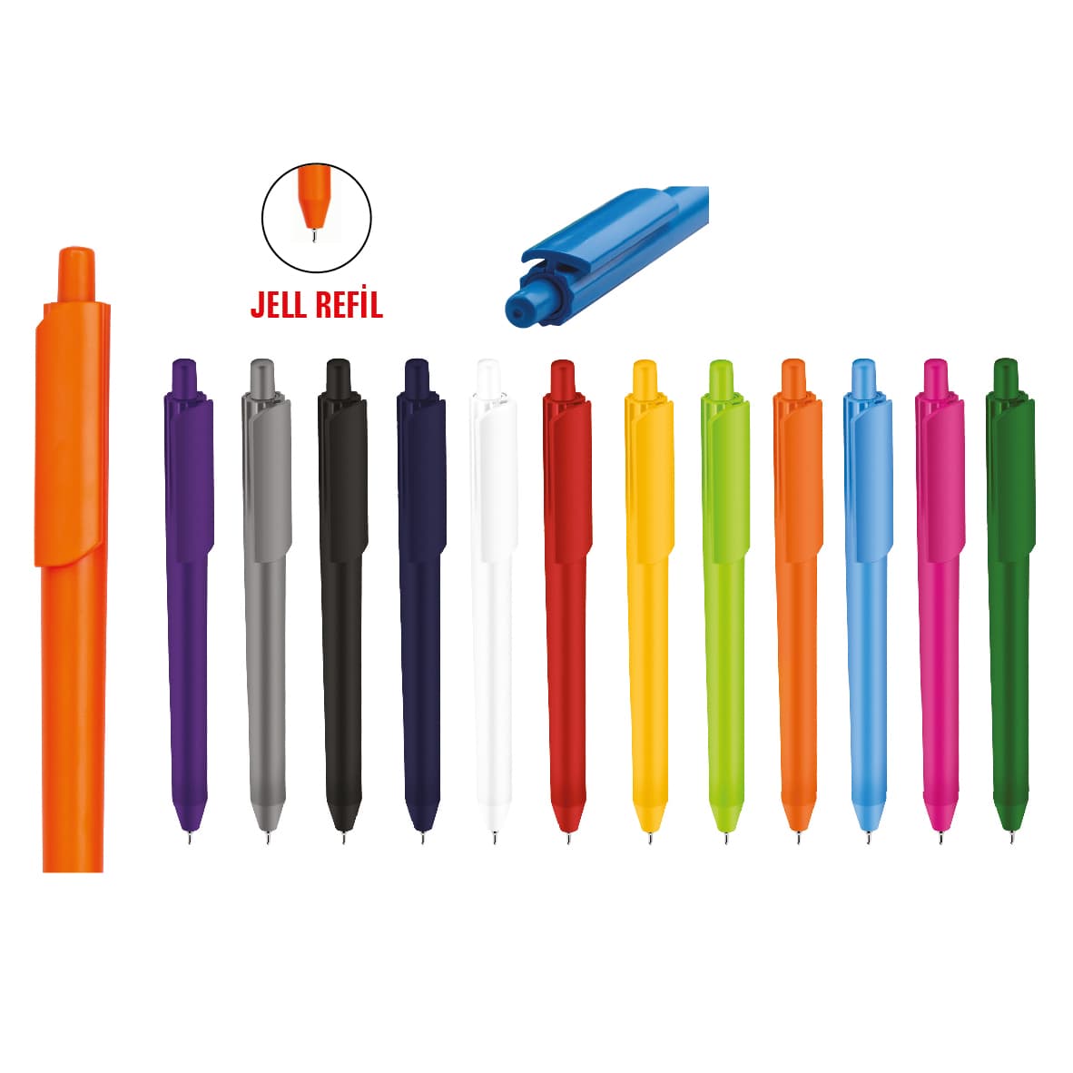 Promosyon Plastik Kalem (Jell Kalem) PLS-117 | Logo Baskılı Promosyon Kalem