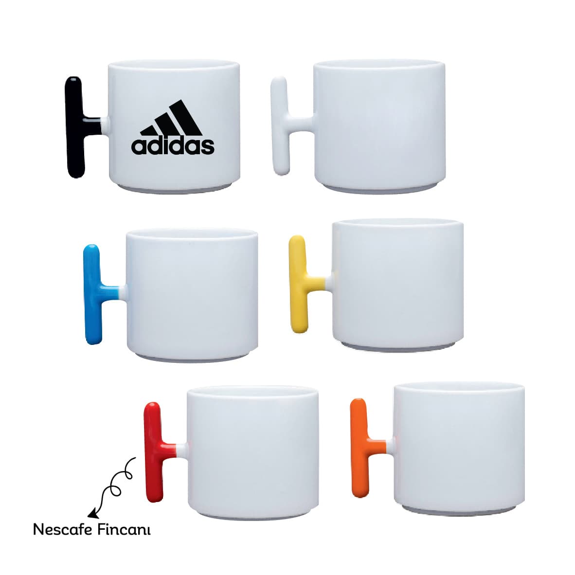 Promosyon Porselen Fincan PK-140 | 220 ml Logo Baskılı Kahve Fincanı