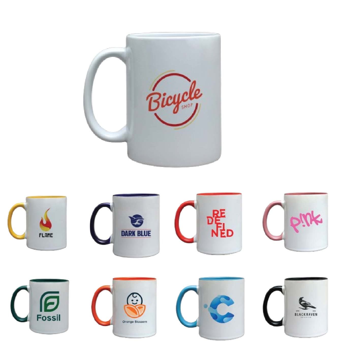 Promosyon Porselen Kupa PK-100 | Logo Baskılı 330 ml Promosyon Kupa