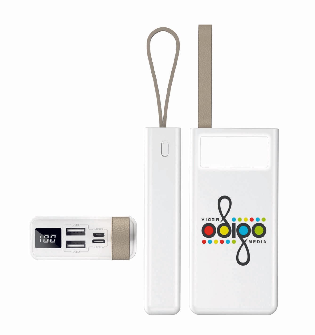 Promosyon Powerbank 20.000 mAh PB-220 | Logo Baskılı Yüksek Kapasiteli Powerbank