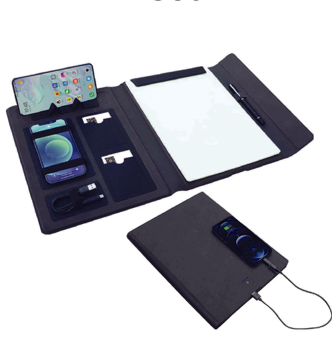 Promosyon Powerbank Organizer PB-380 (6000 mAh) | Logolu Şarjlı Organizer Defter