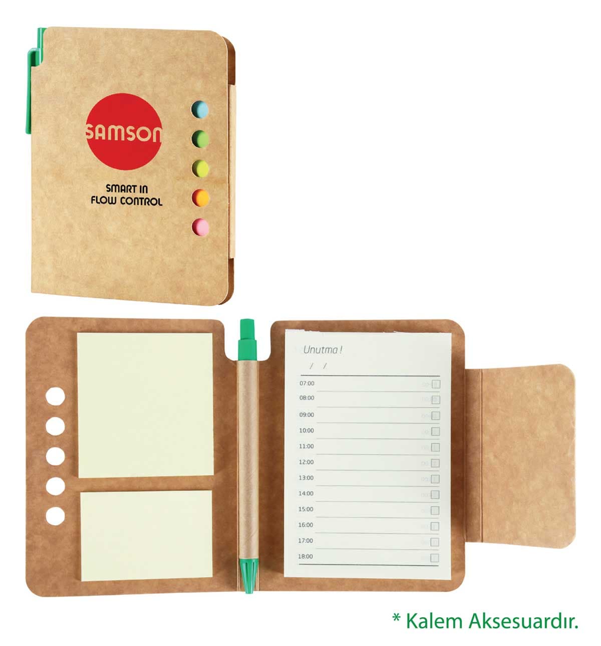 Promosyon Renkli Yapışkanlı Notluk GD-200 | 14 x 10,7 cm Logo Baskılı Notluk