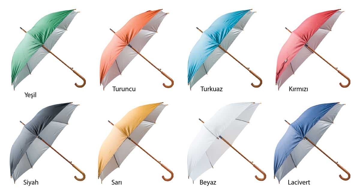 Promosyon Şemsiye ŞM-100 | 8 Telli Baston Şemsiye Kurumsal Promosyon