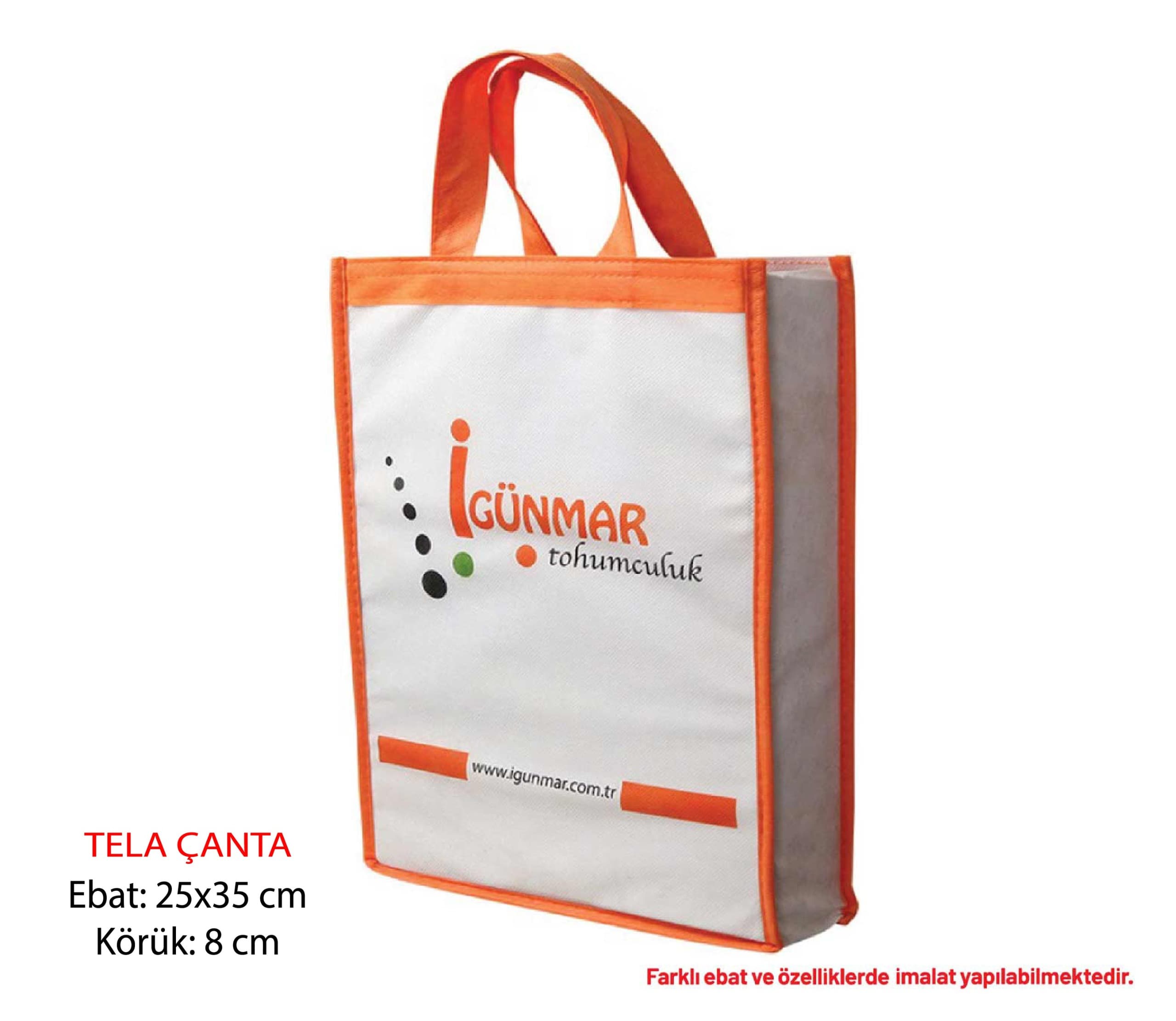 Promosyon Tela Çanta TÇ-100 | Logolu Nonwoven Bez Çanta