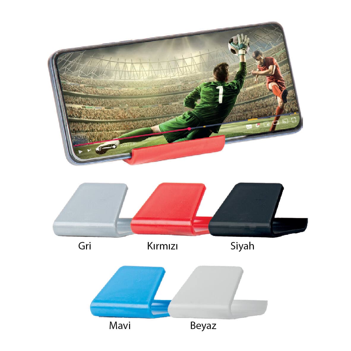 Promosyon Telefon Standı TT-510 | Katlanabilir Plastik Masaüstü Telefon Tutucu (Renkli Seçenekler)