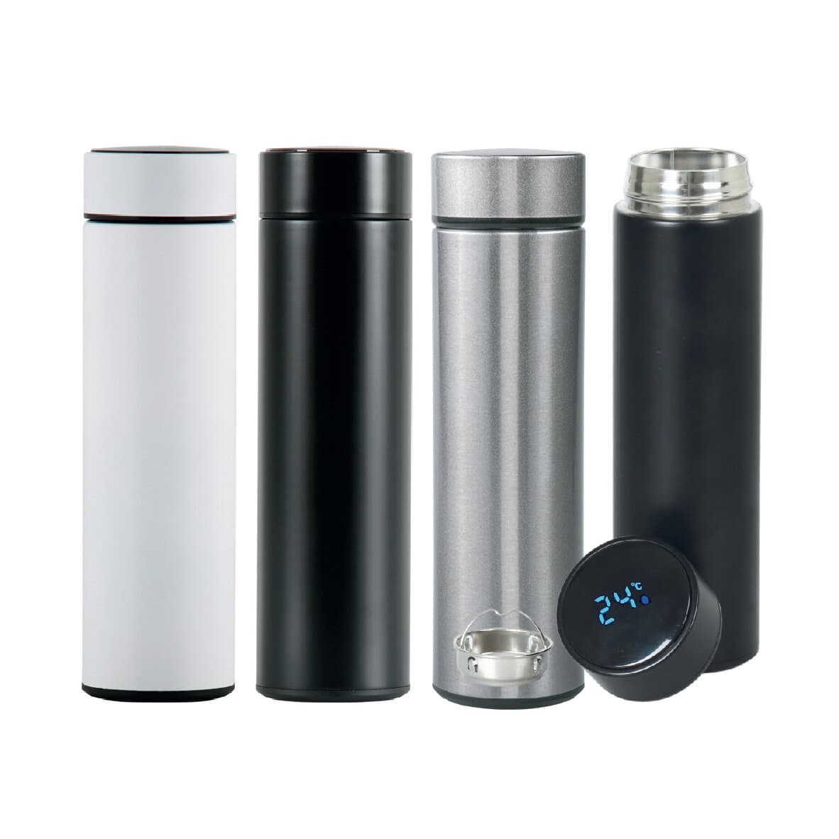 Promosyon Termos 500 ml TK-196 | Dijital Isı Göstergeli Süzgeçli Termos