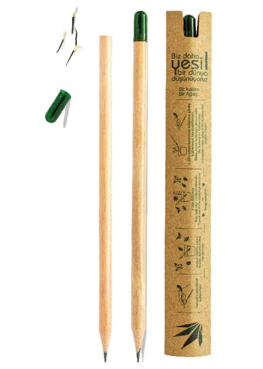 Promosyon Tohumlu Kurşun Kalem THK-190 | Ekolojik Doğa Dostu Kalem