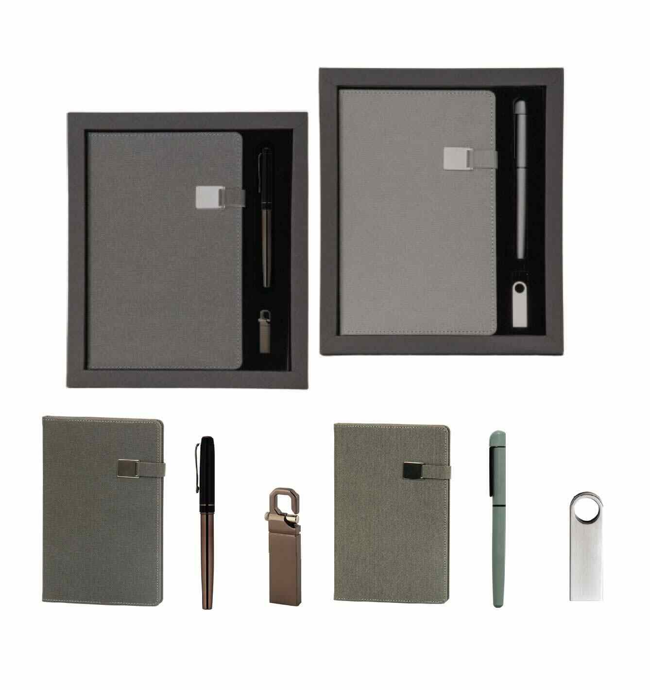 Promosyon VIP Set VIP-190 | Defter, Kalem ve USB Bellekli Kurumsal Hediye Seti