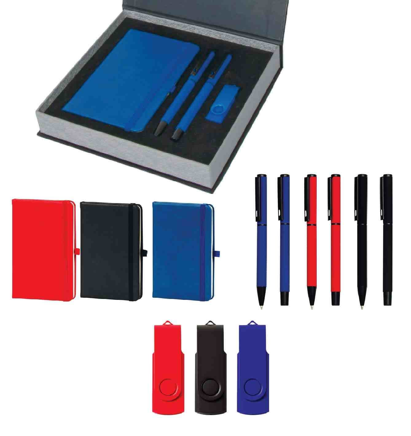 Promosyon VIP Set VIP-270 | Defter, Kalem ve USB Bellekli Premium Kurumsal Hediye Seti