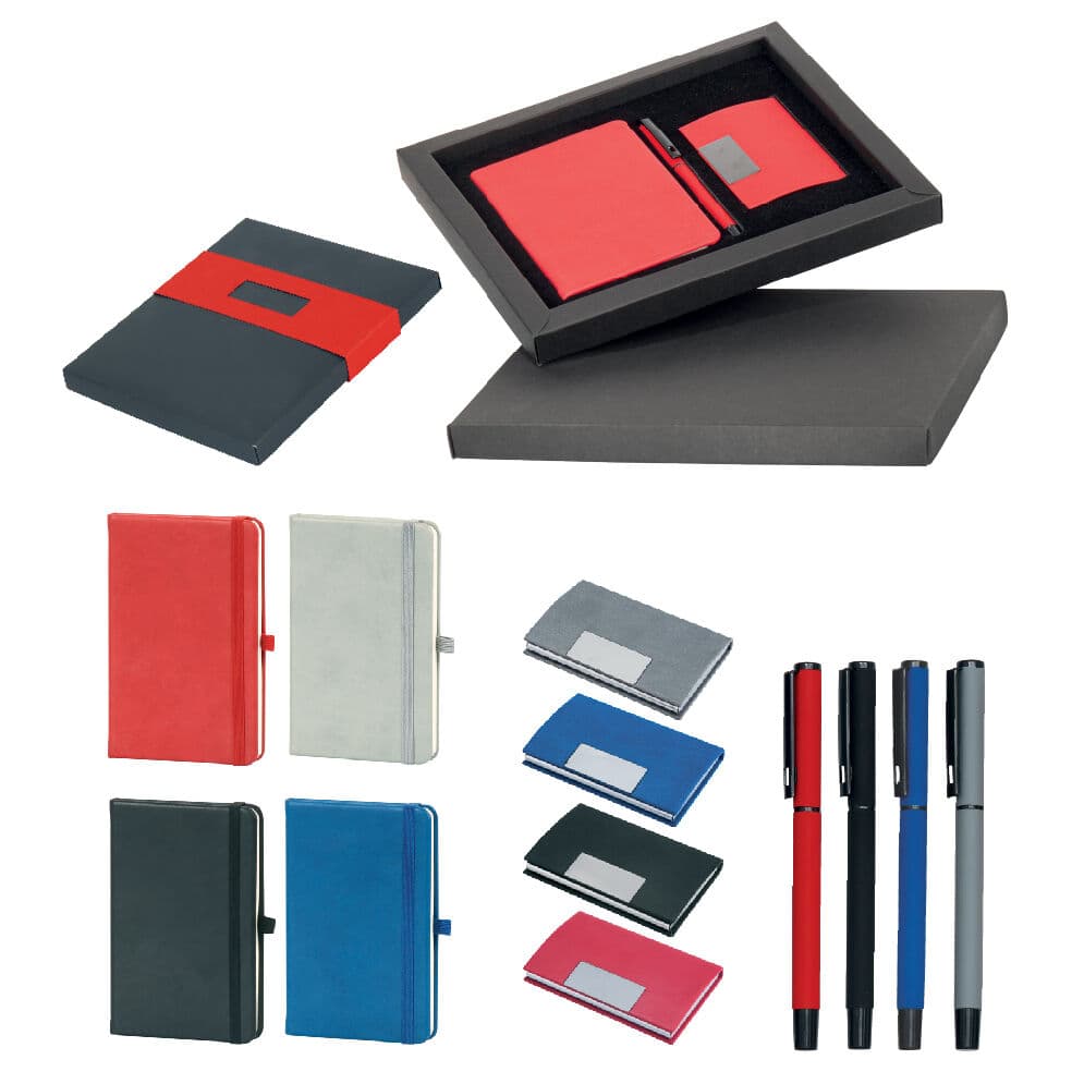 Promosyon VIP Set VIP-280 | Defter, Kalem ve Kartvizitlikli Şık Kurumsal Hediye Seti