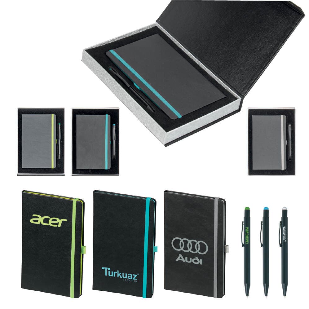Promosyon VIP Set VIP-360 | Termo Deri Defter ve Metal Kalemli Şık Kurumsal Hediye Seti