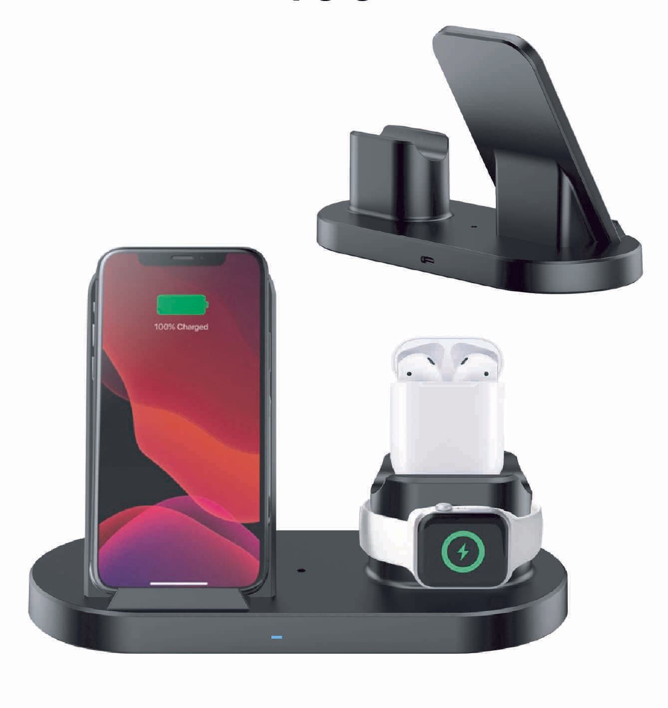 Promosyon Wireless Stand Set PB-400 | 15W Hızlı Şarjlı 3’lü Stand