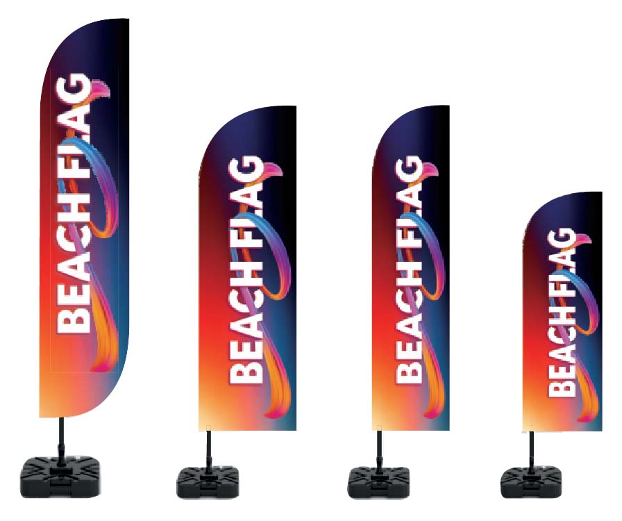 Promosyon Yelken Bayrak BYK-190 | Beach Flag Reklam Bayrağı (Dış Mekan Tanıtım Bayrağı)