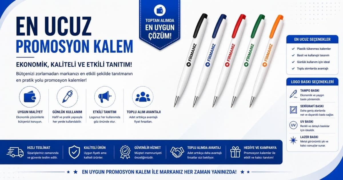 En Ucuz Promosyon Kalem Hangisi?
