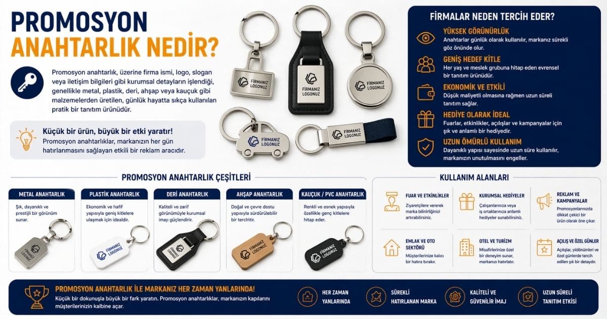 Promosyon Anahtarlık Nedir? Firmalar Neden Tercih Eder?