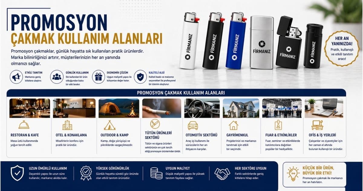 Promosyon Çakmak Nerelerde Kullanılır?