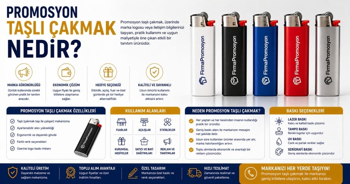 Promosyon Taşlı Çakmak Nedir? Avantajları Nelerdir?