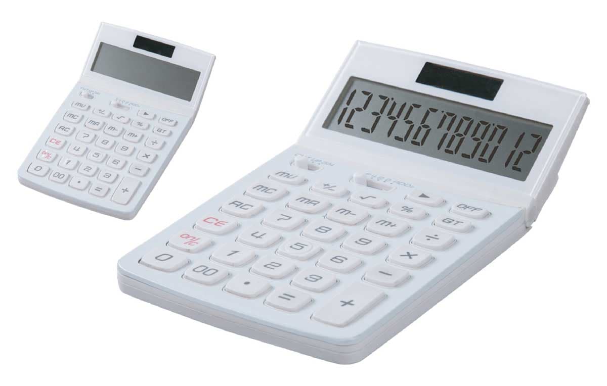 Promosyon 12'li Hesap Makinesi HM-100 | Logo Baskılı Promosyon Hesap Makinesi