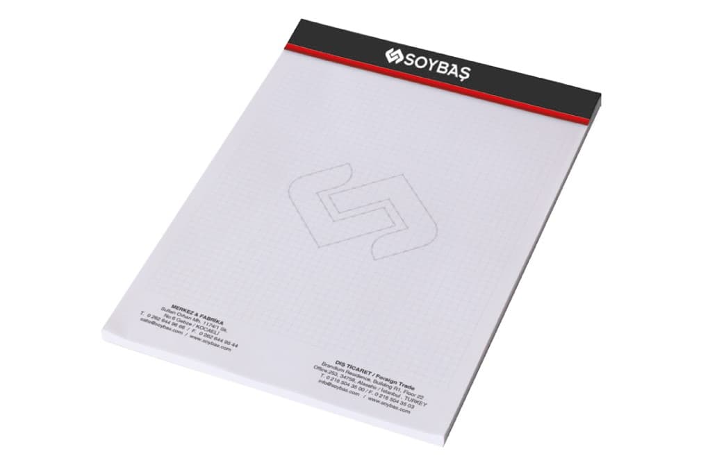 Promosyon 50 Yaprak Taç Kapak Bloknot 14 x 21 cm MTB-160 | Logo Baskılı Promosyon Bloknot