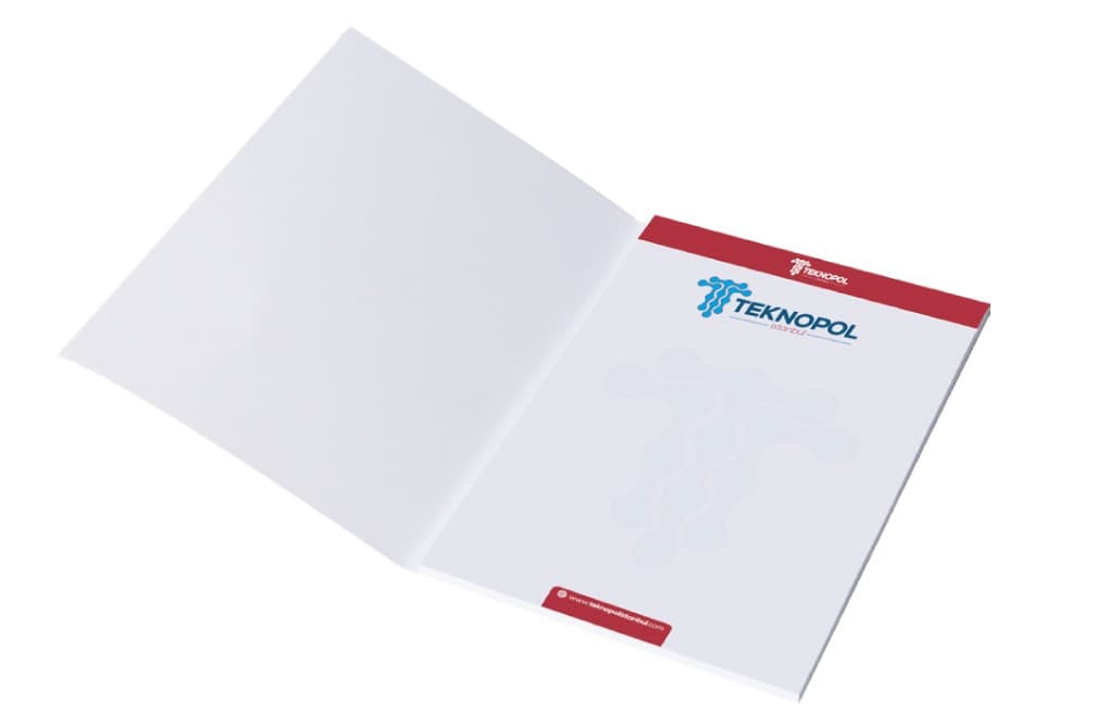 Promosyon 50 Yaprak Taç Kapak Bloknot 14 x 21 cm MTB-170 | Logo Baskılı Promosyon Bloknot