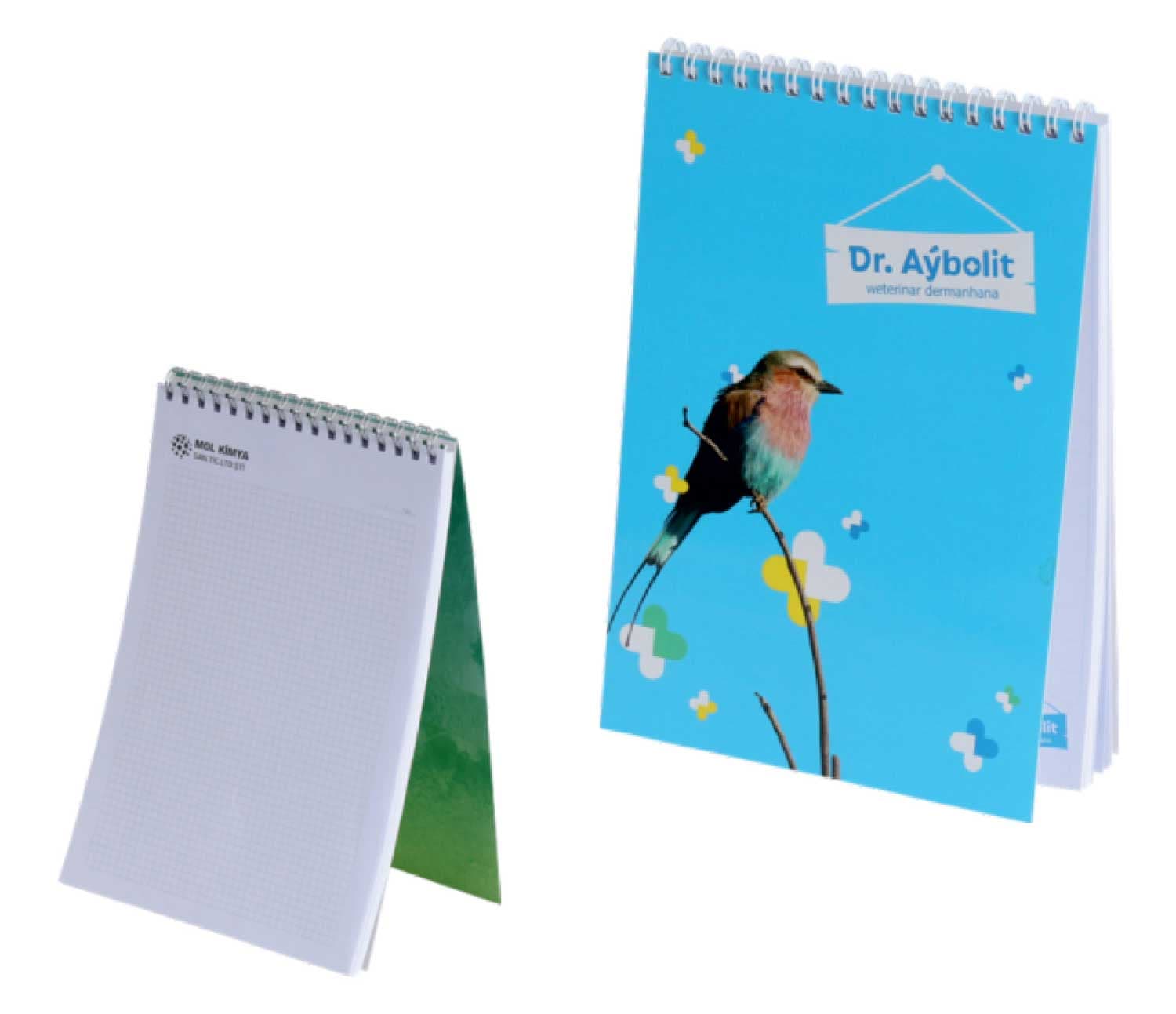 Promosyon 50 Yaprak Üstten Spiralli Bloknot 14 x 21 cm MTB-180 | Logo Baskılı Promosyon Bloknot