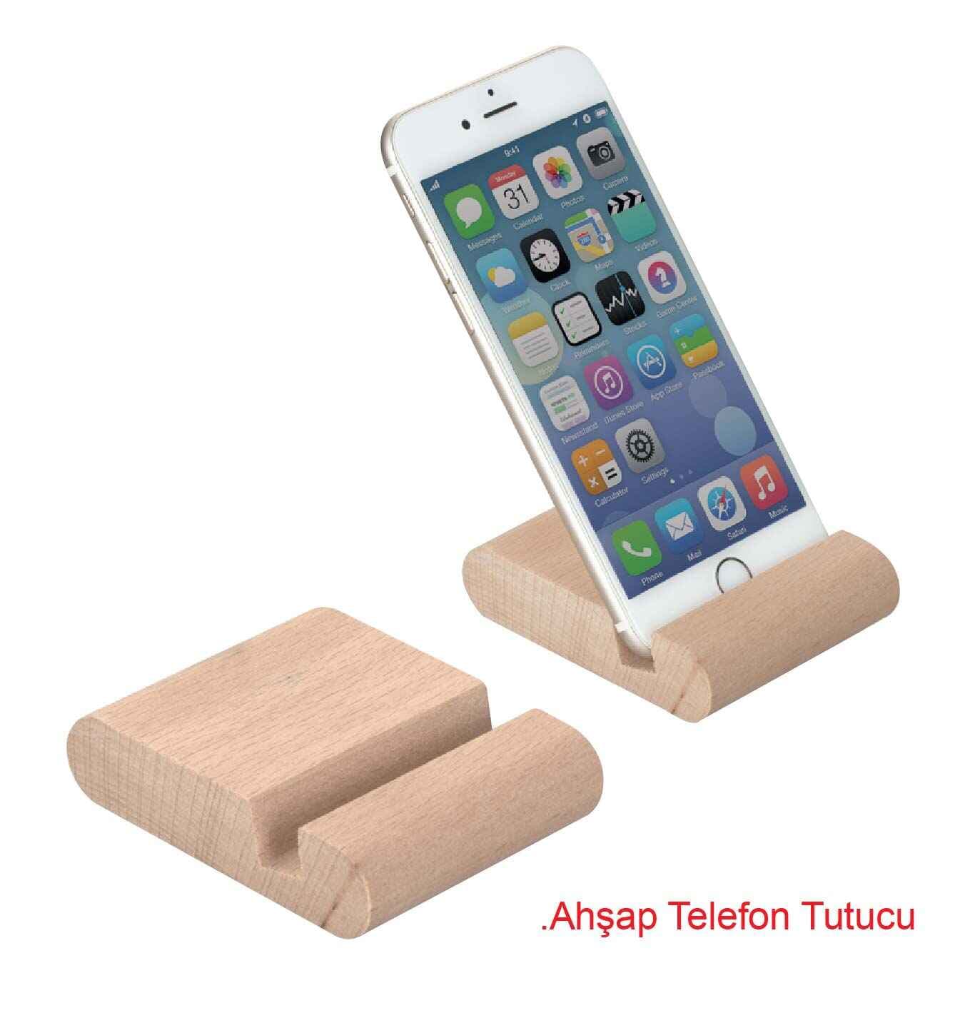 Promosyon Ahşap Telefon Tutucu ATT-230 | Logo Baskılı Ahşap Telefon Standı