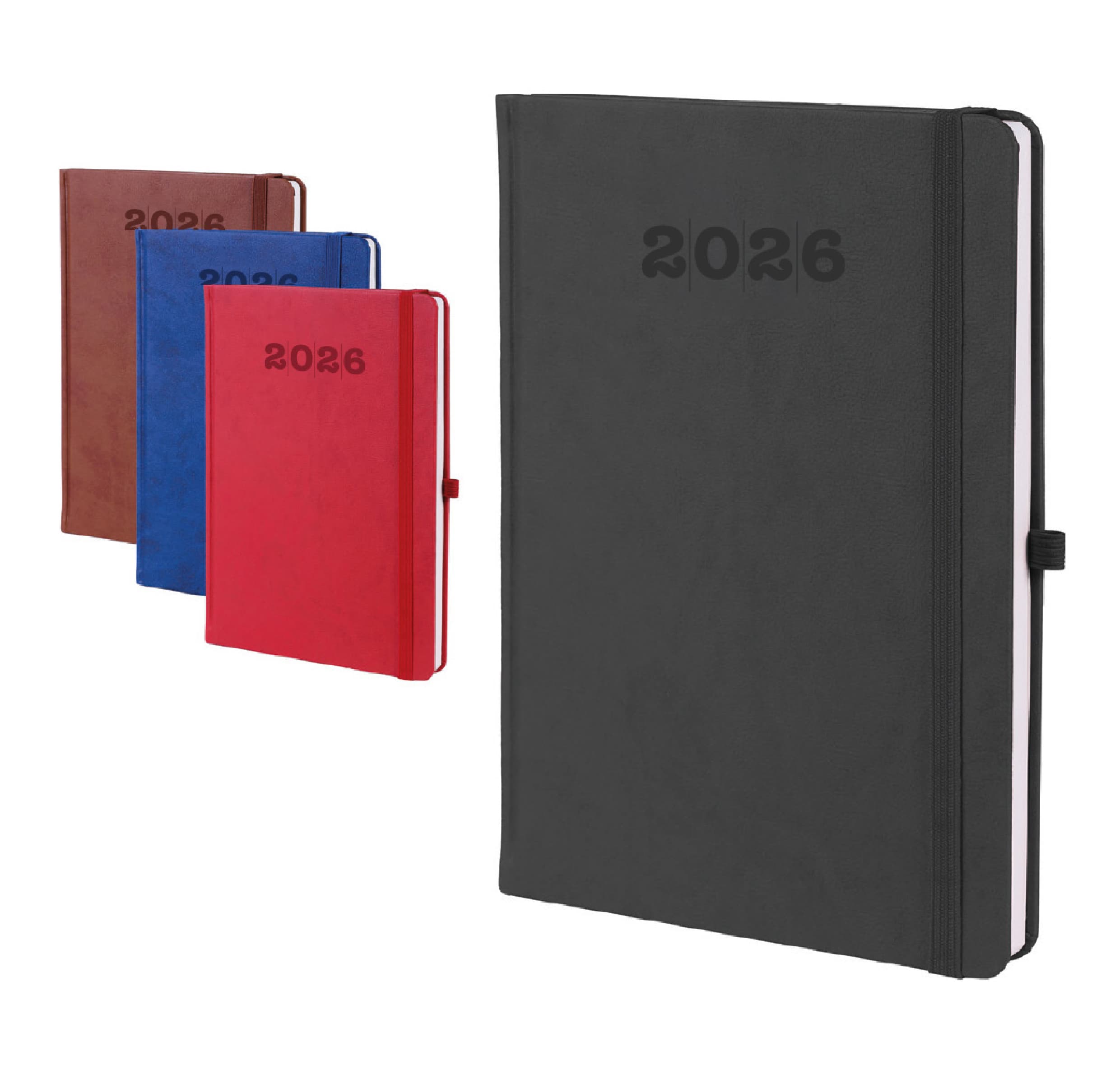 Promosyon Ajanda AJ-310 | Renkli Kenar, Termo Deri, 17x24 cm, Tarihli