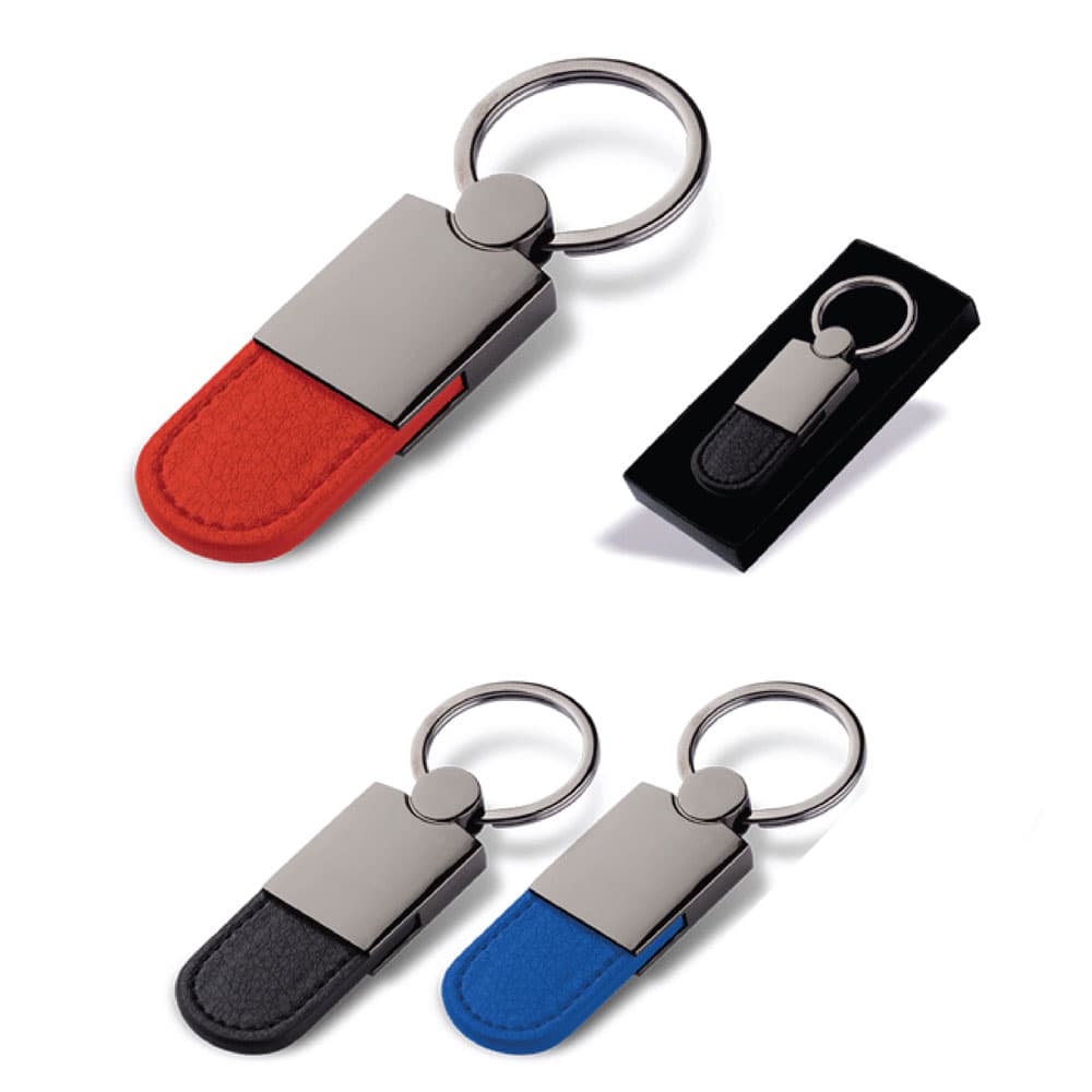 Promosyon Anahtarlık AN-115 | Logo Baskılı Metal Deri Anahtarlık