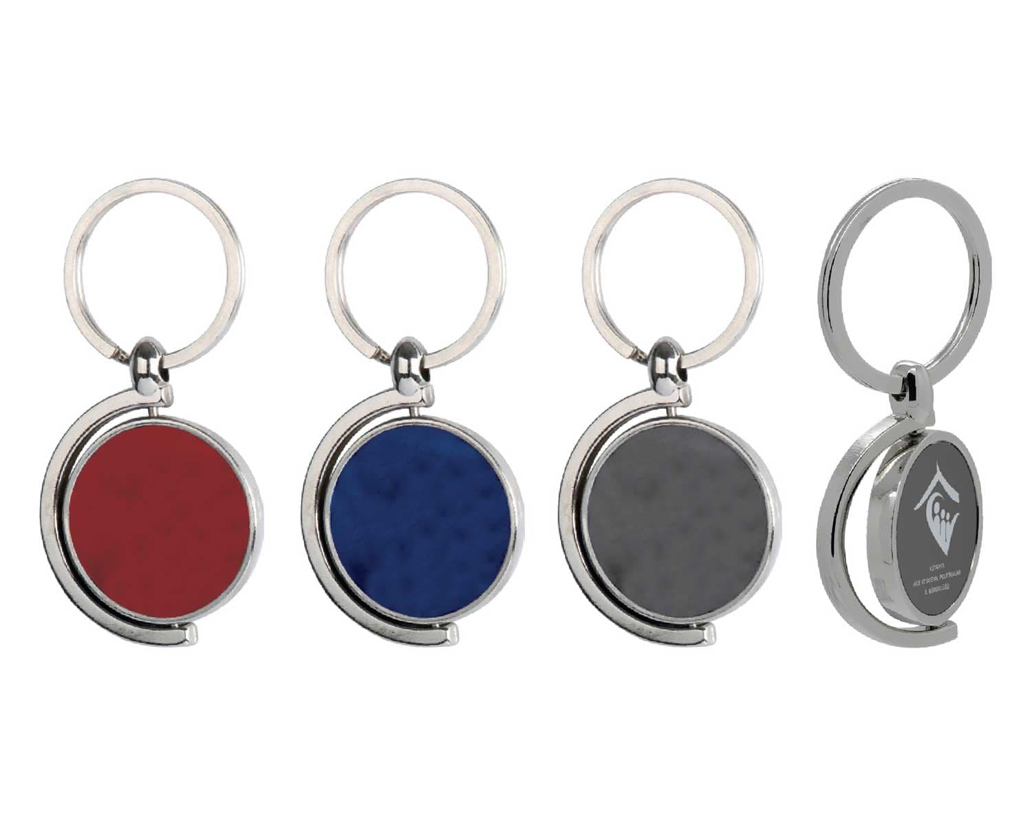 Promosyon Anahtarlık AN-430 | Döner Mekanizmalı Lazer Baskılı Anahtarlık