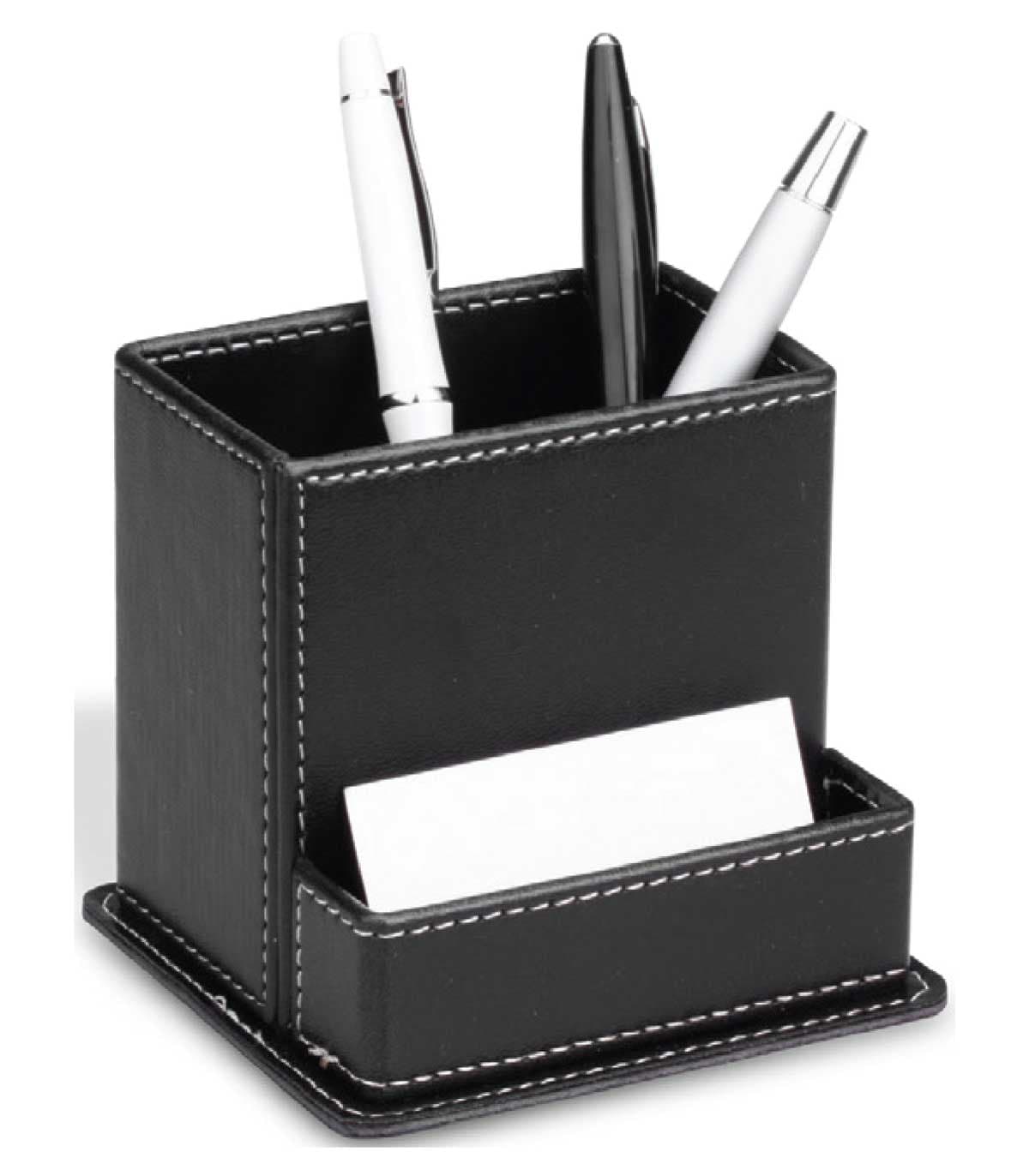 Promosyon Deri Kalemlik MS-180 | Kartvizit Bölmeli Masa Üstü Kalemlik