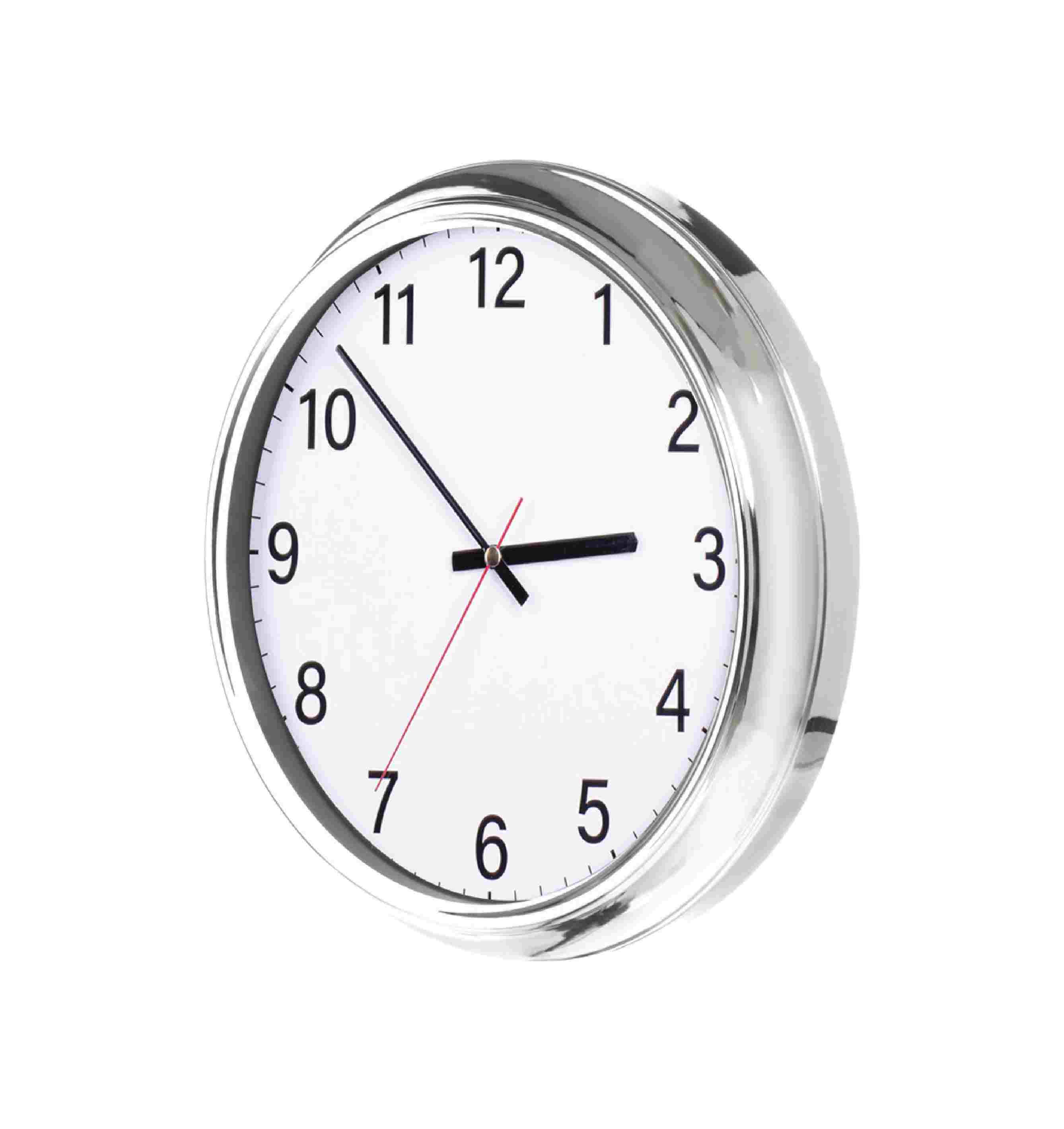 Promosyon Duvar Saati 37 cm Metal Kasa DS-120 | Logo Baskılı Kurumsal Duvar Saati