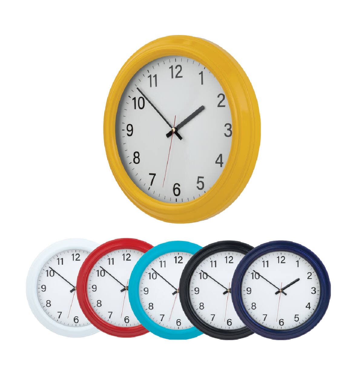 Promosyon Duvar Saati 35 cm Plastik Kasa DS-135 | Logo Baskılı Kurumsal Duvar Saati