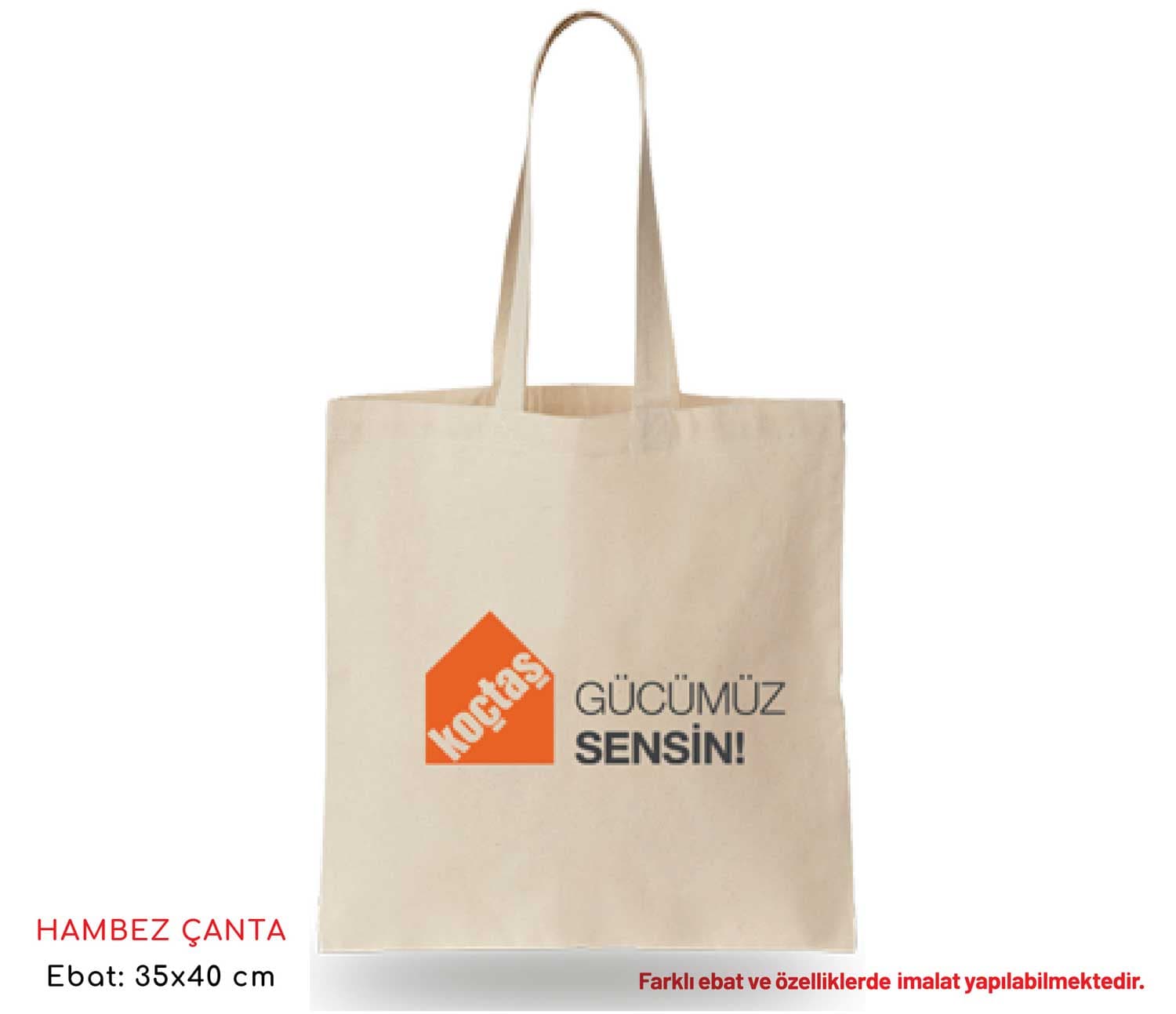 Promosyon Ham Bez Çanta HBÇ-150 | Logo Baskılı Ham Bez Çanta