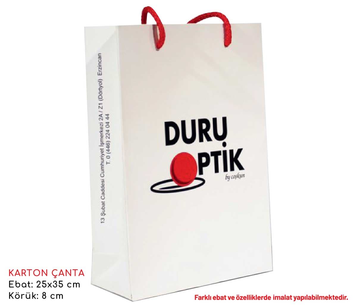 Promosyon Karton Çanta KÇ-100 | Logo Baskılı Karton Çanta