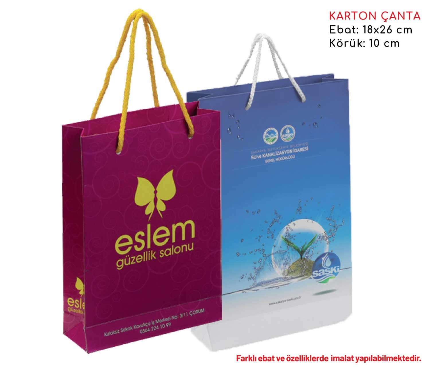 Promosyon Karton Çanta KÇ-110 | Logo Baskılı Kurumsal Karton Çanta