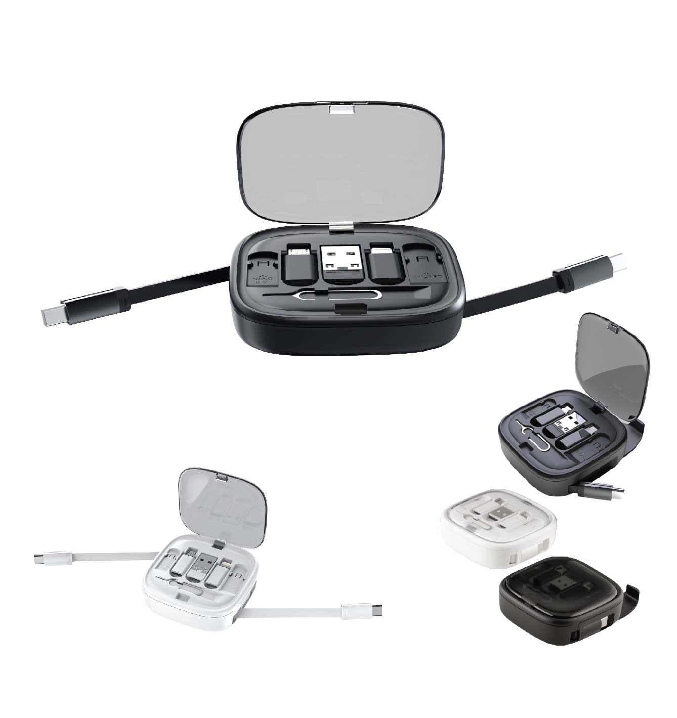 Promosyon Kutulu Şarj Kablo Seti KBL-350 | Logo Baskılı Şarj Kablosu Seti