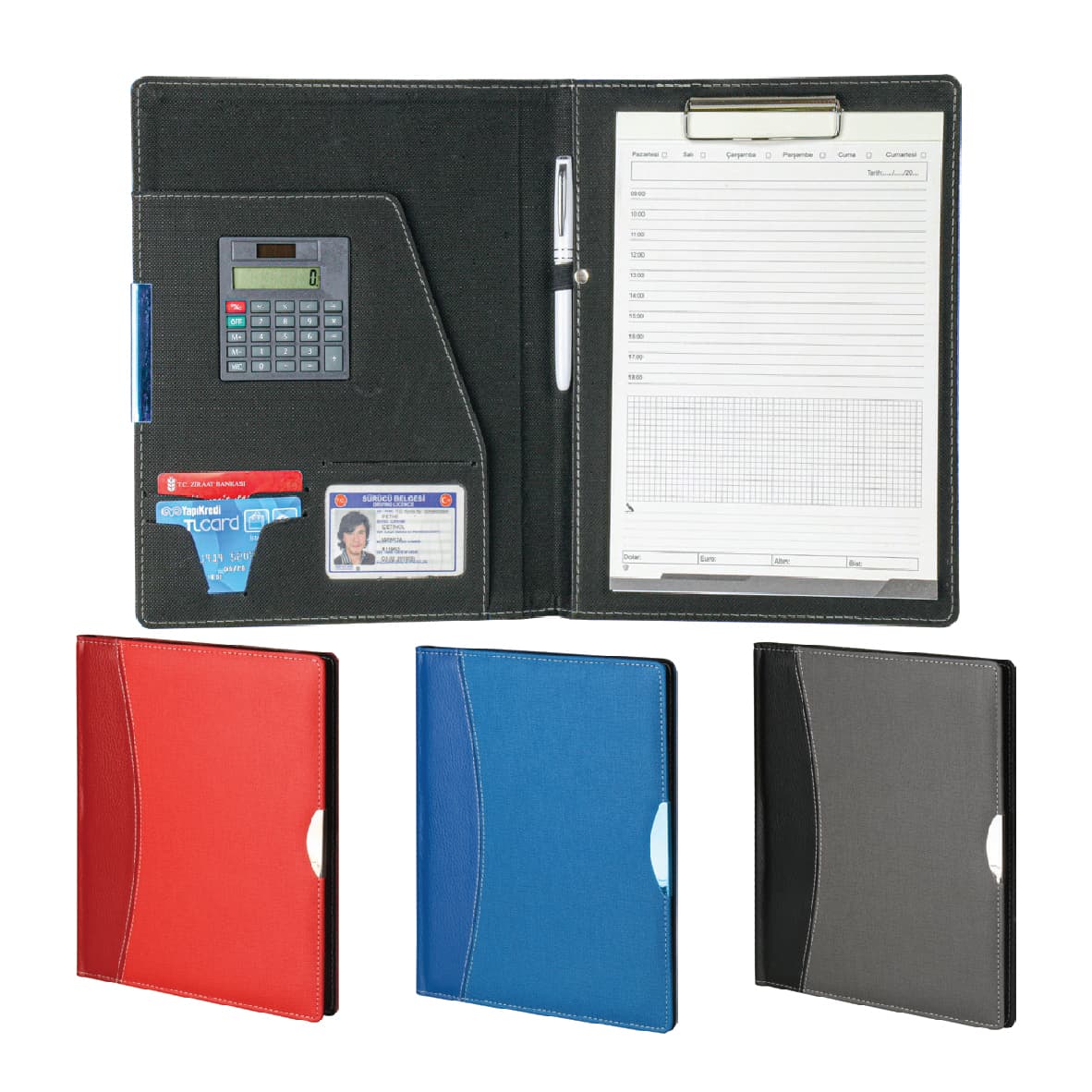 Promosyon Sekreterlik SB-100 | Logo Baskılı Termo Deri Evrak Sekreterliği