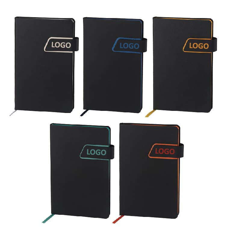 Promosyon Tarihsiz Defter 13x21 cm TD-126 | Işıklı Logolu PU Deri Defter
