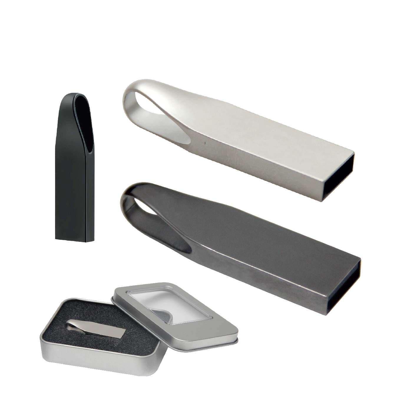 Promosyon USB Bellek UB-180 | Logo Baskılı Metal Flash Bellek